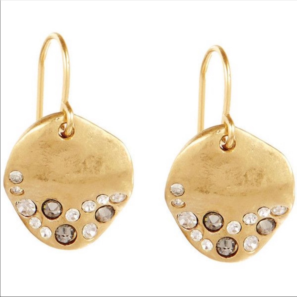Chloe + Isabel Organic Pavè Disc Earrings